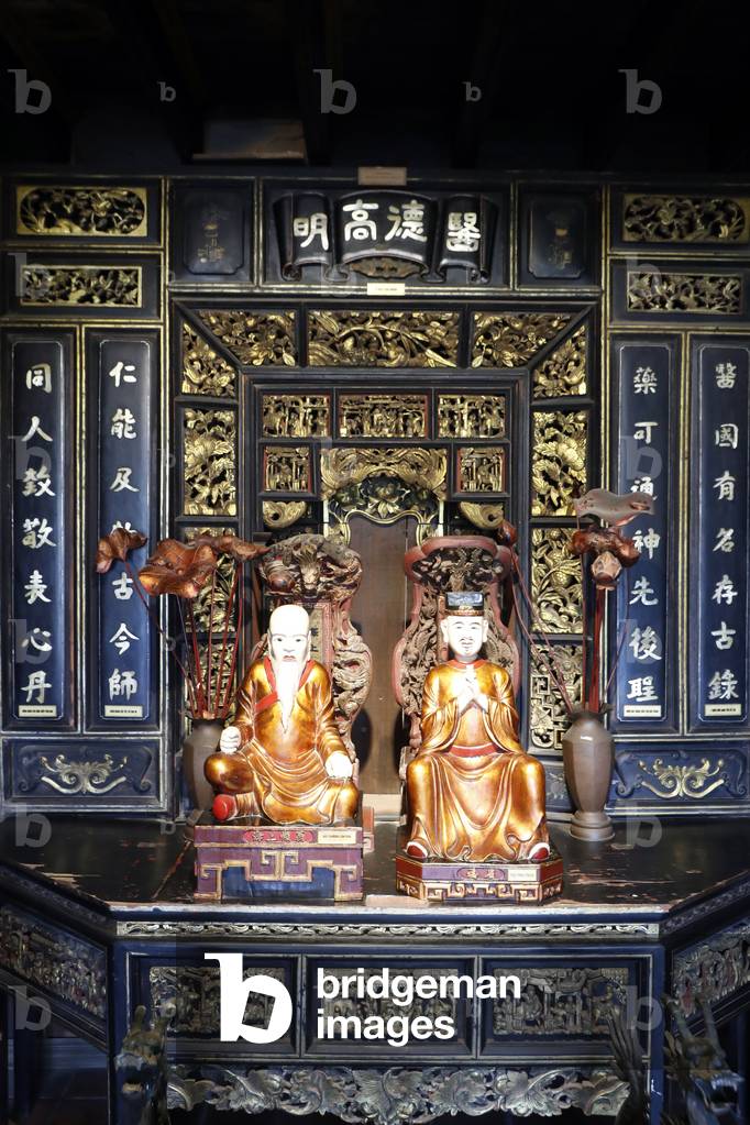 Museum of Traditional Vietnamese Medicine, Statues of prominent ancient physicians, Ho Chi Minh City, Vietnam