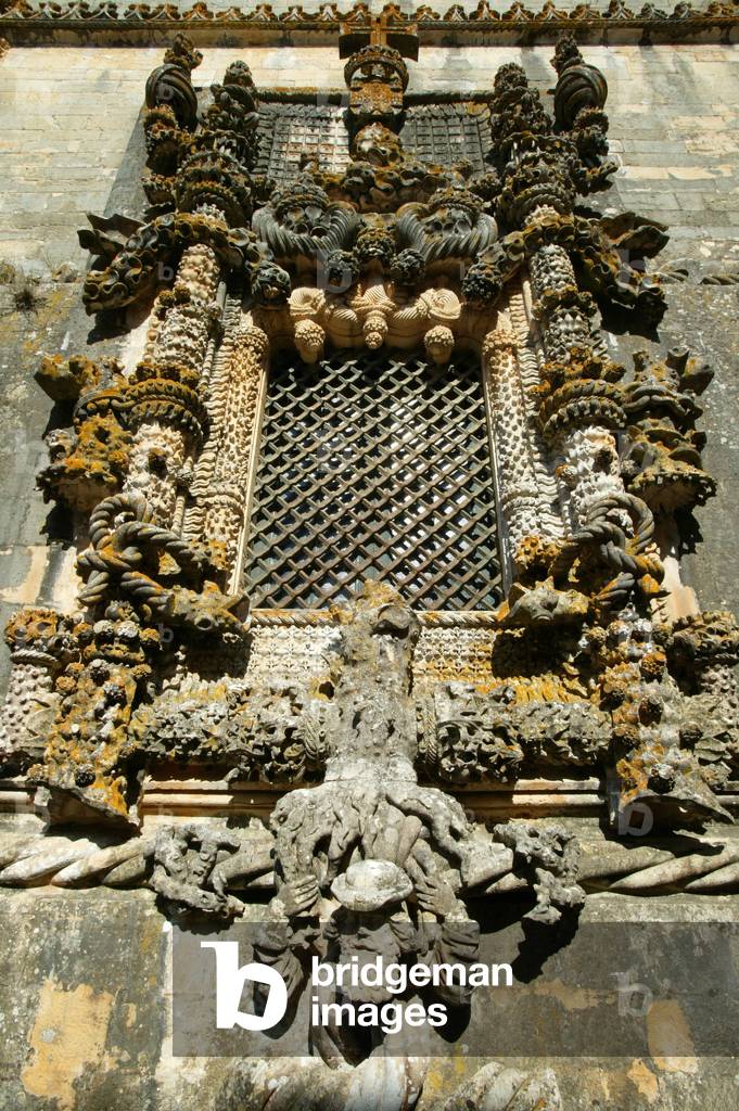 Christ's convent rotunda window Tomar Portugal