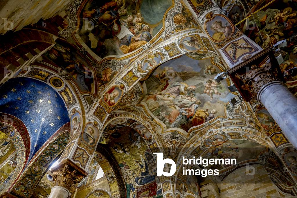 Santa Maria dell'Ammiraglio church, known as La Martorana, Palermo, Sicily, Italy. (photo)