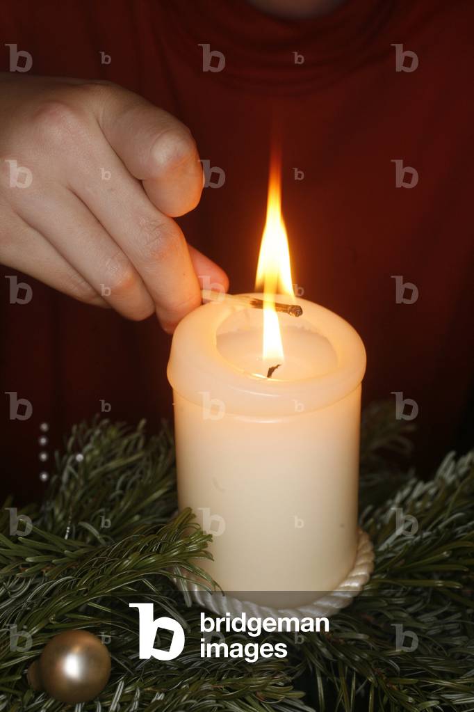 Advent candle, Saint-Gervais, France