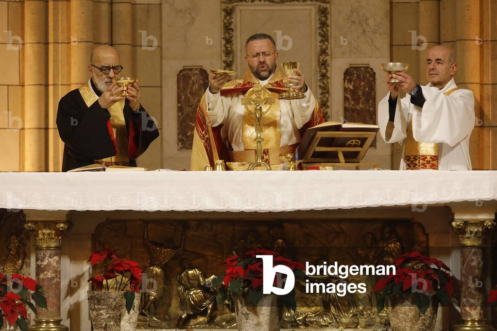 Sunday mass in Notre Dame du Liban church, Paris, France (photo)