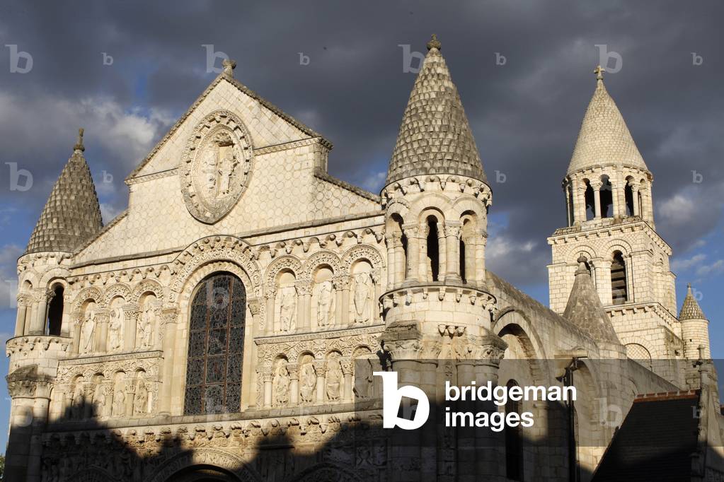 Notre Dame la Grande church, Poitiers : western facade Poitiers France