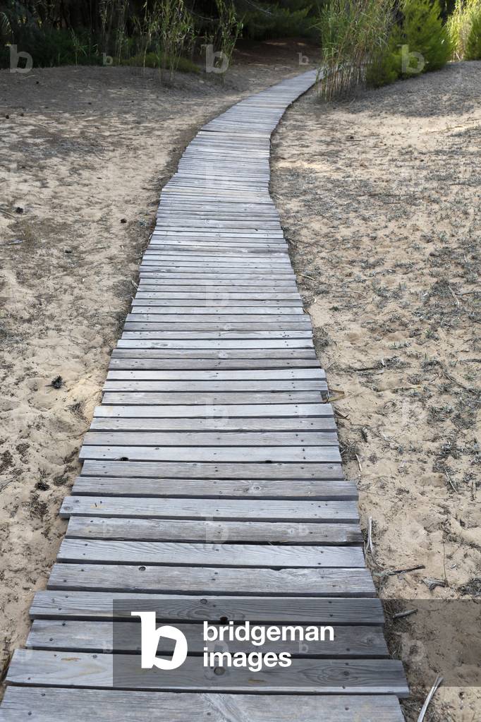 Walking path, Gallipoli, Italie