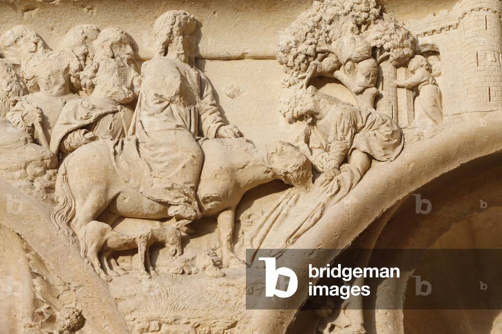 Palm sunday - Western portal - Bourges cathedral, Bourges, France
