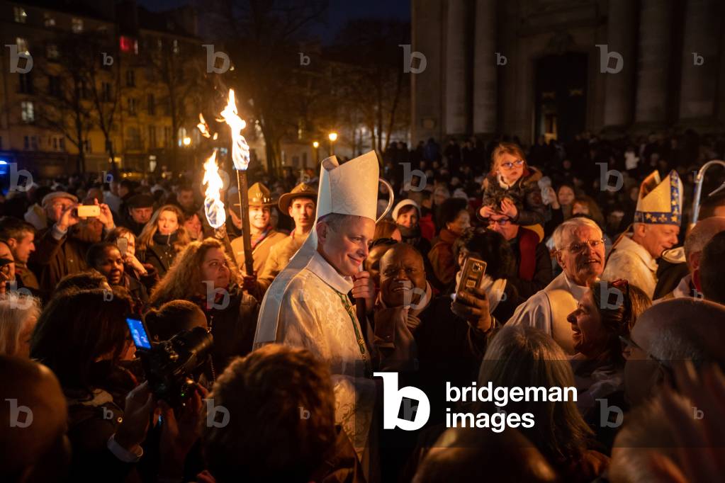 Ordination of Mgr Bruno Valentin in Saint Louis cathedral, Versailles, France, 2019 (photo)
