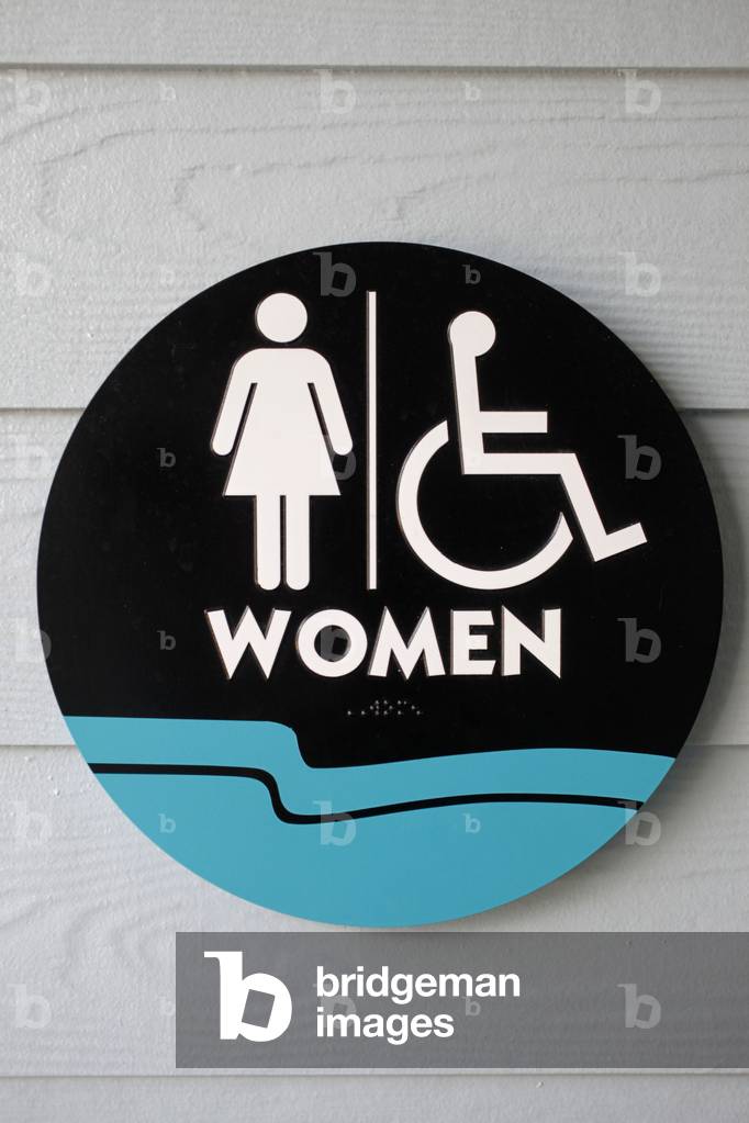 Bathroom sign at Sea World, Orlando, Orlando, Etats-Unis