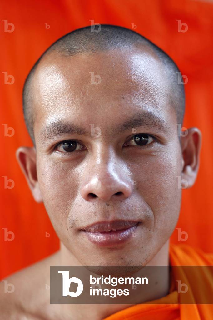 Monk in Wat Than Phnom Penh Cambodge