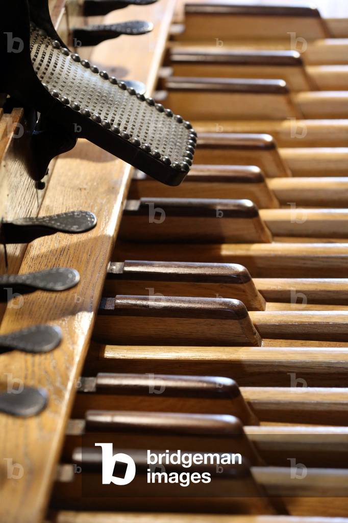 Saint Gervais baroque church. Pipe organ repair. France