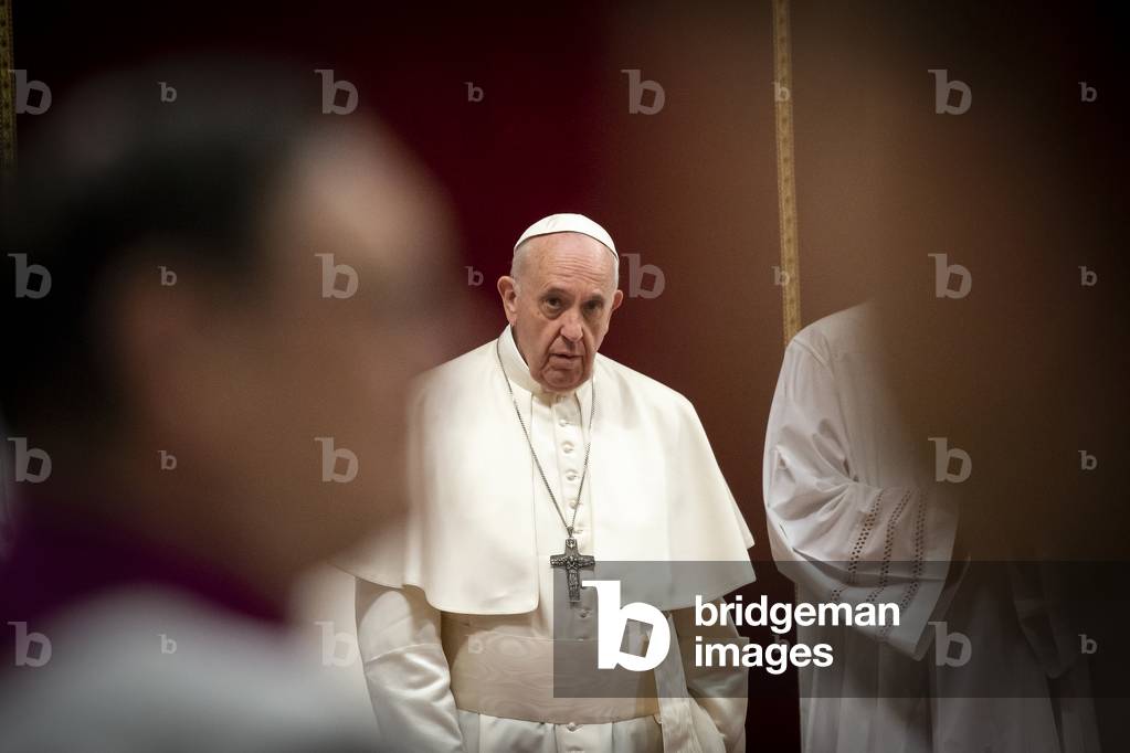 Pope Francis leads a mass for the celebration of the Sacrament of Penance in St Peter's basilica at the Vatican, , 2019 (photo)