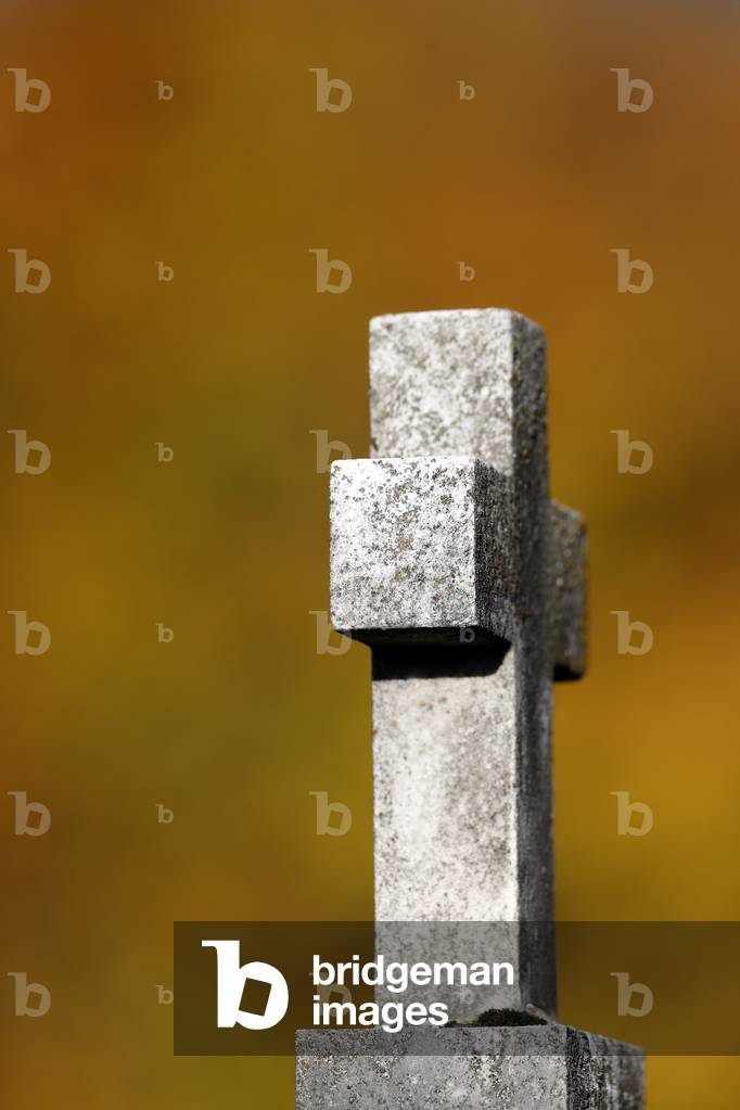 All Saints Day in a cemetery. France.