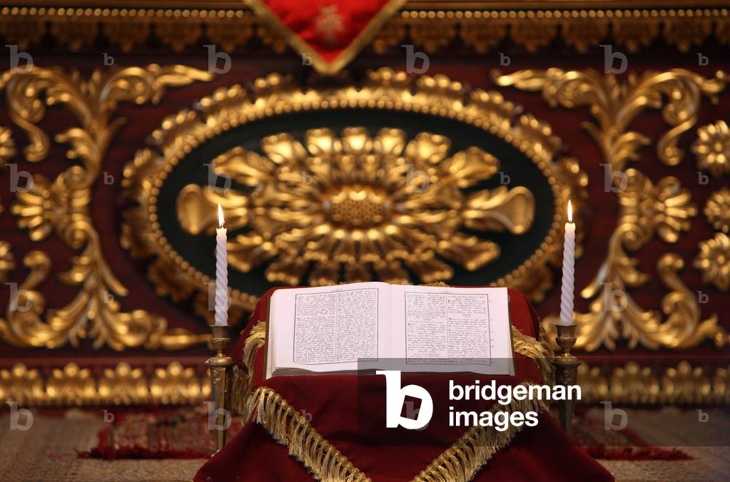 Bible in the Armenian Patriarchate church Istanbul Turquie