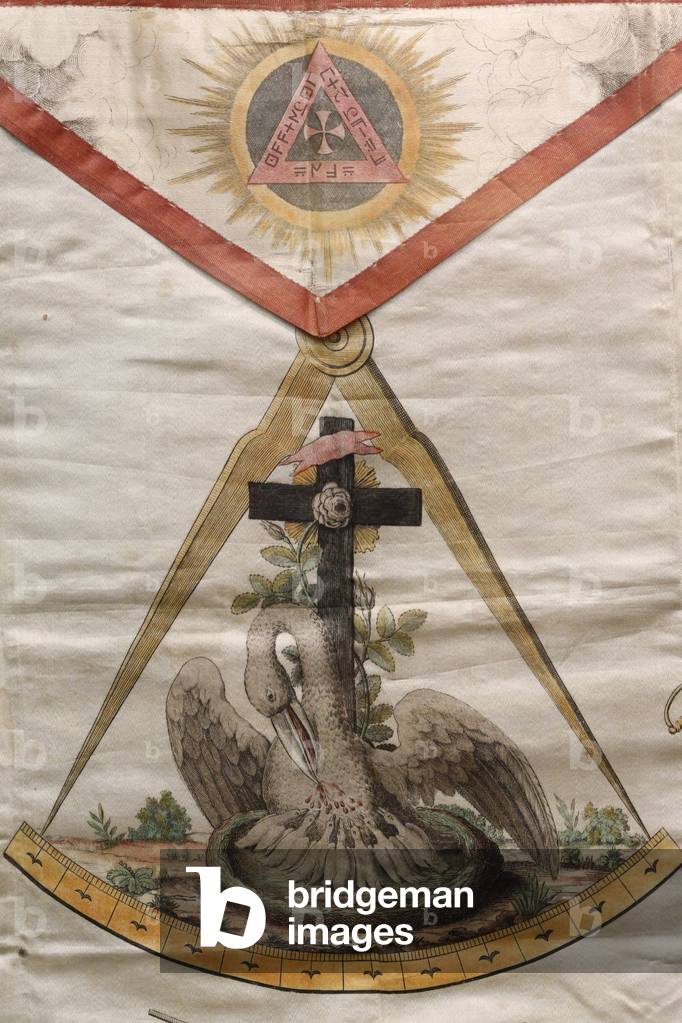 Grande loge de France, Masonic apron, Paris, France