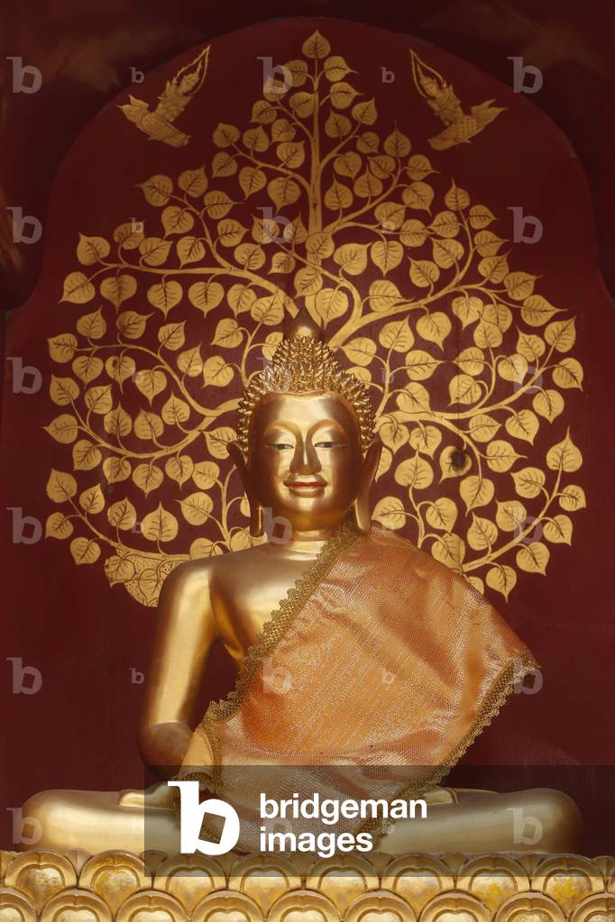 Buddha statue in Wat Phan On, Chiang Mai. Thailand