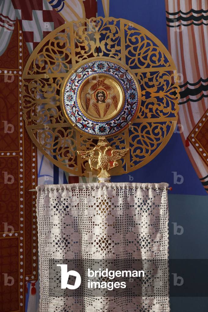 Liturgical object in the sanctuary of Pedoulas orthodox church, 20150510, Pedoulas, Cyprus