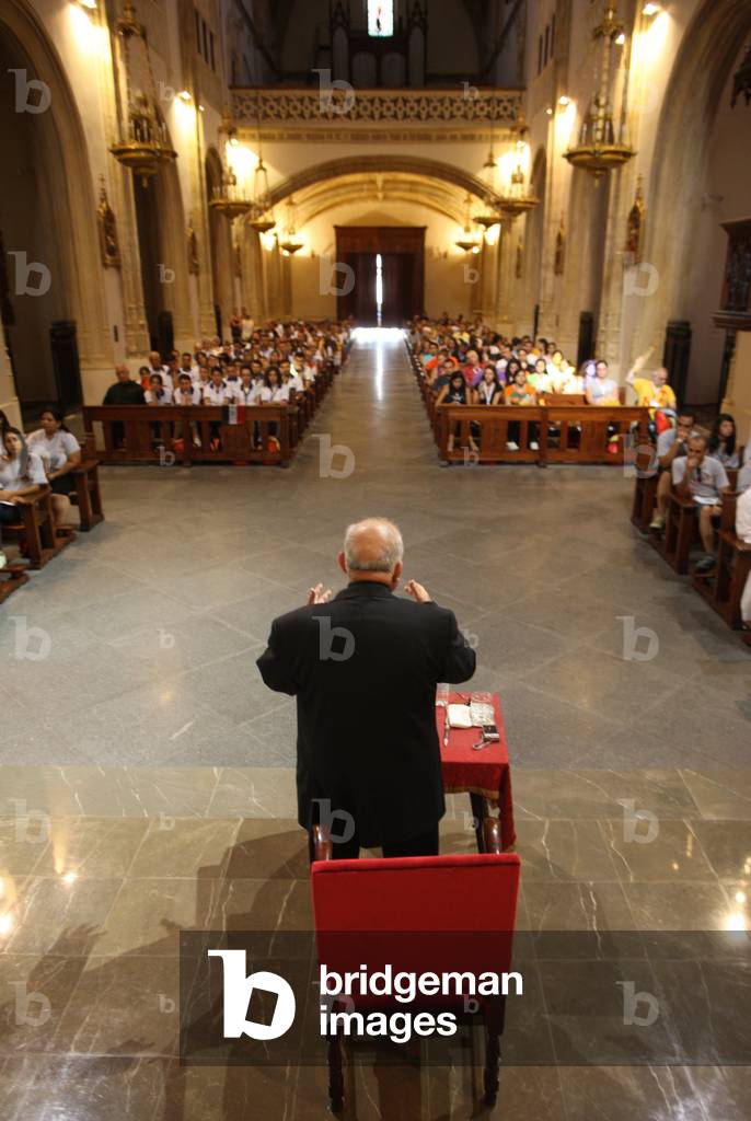 Catholic doctrine teaching during World Youth Day Madrid Spain