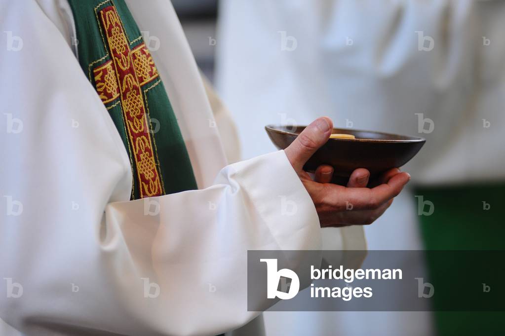 Catholic parish mass, Paris, France