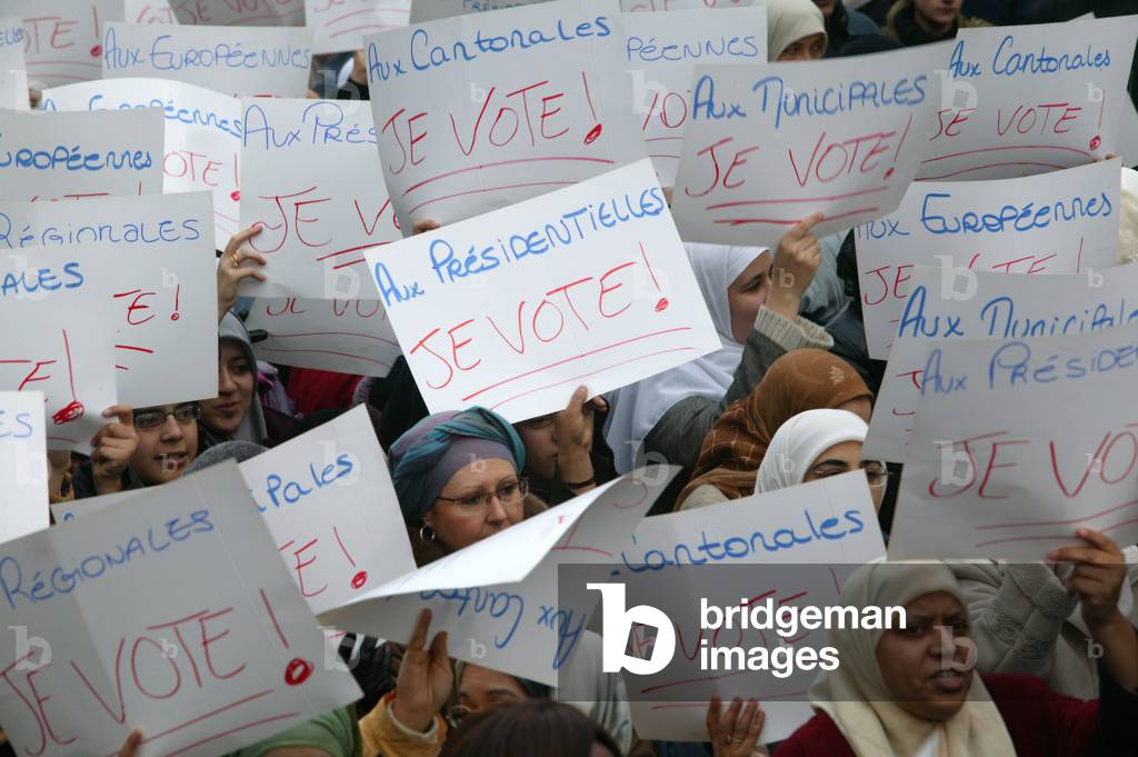 Muslim demonstration in Paris, Paris, France