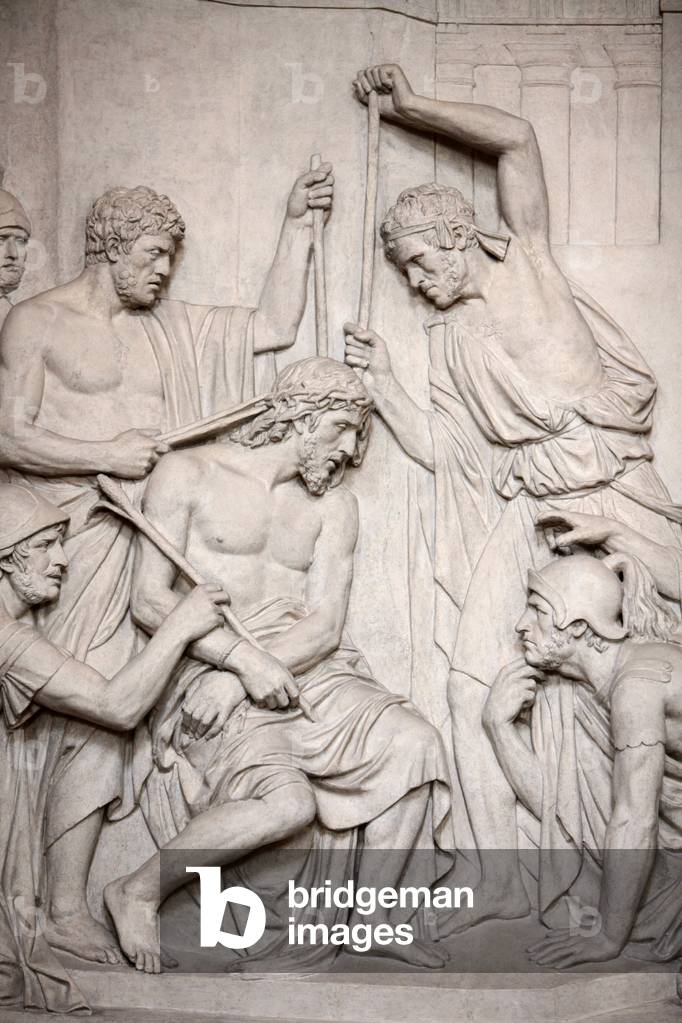 Christ's Passion sculpture in Saint-Roch church, Paris, France