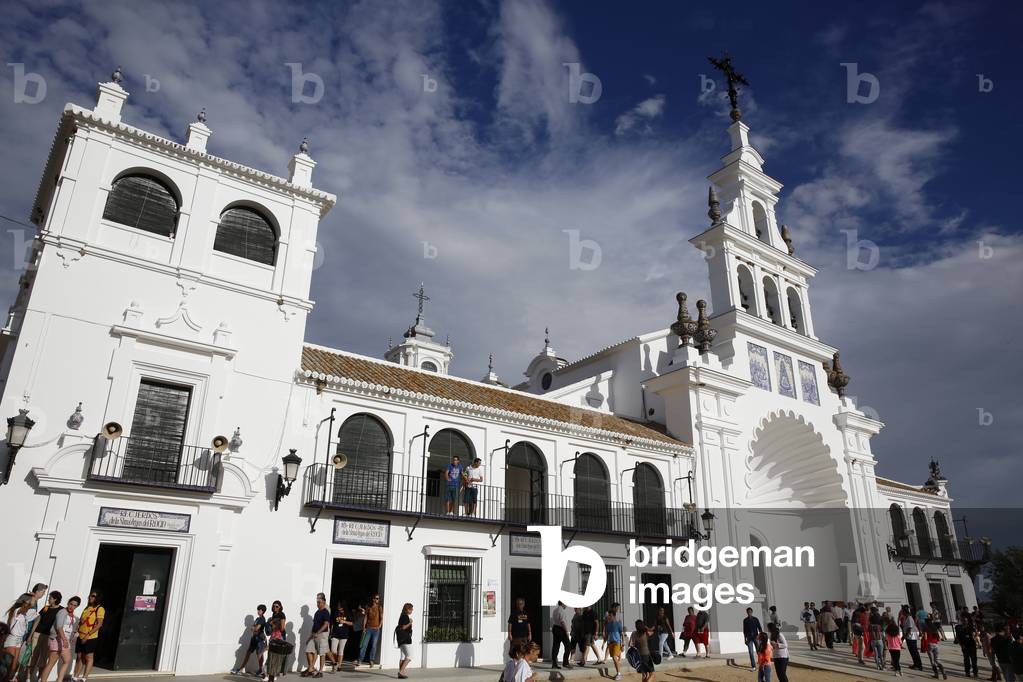 El Rocio church, Hermitage of the Virgin of El Rocio, El Rocio, Spain