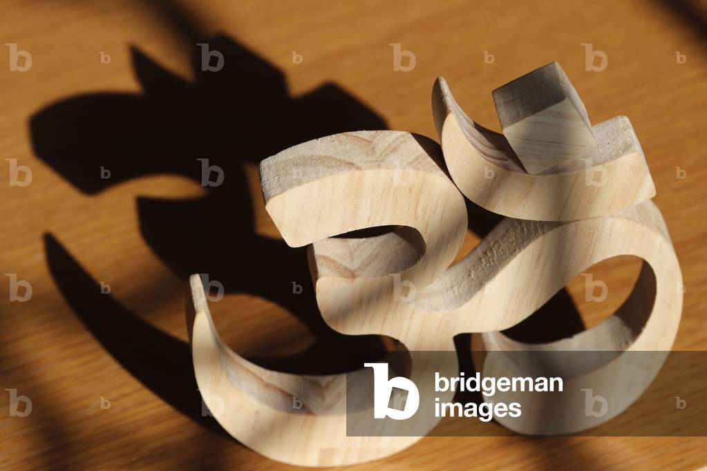 The Om or Aum symbol of Hinduism and Buddhism, Kuala Lumpur, Malaysia (photo)