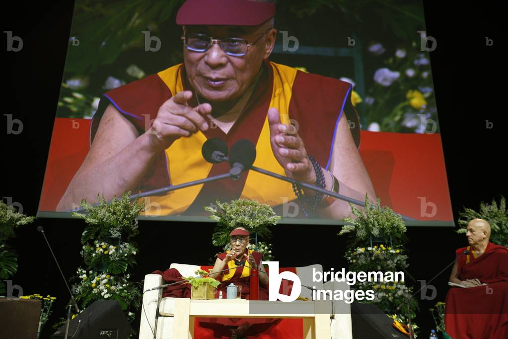 The Dalai Lama in Paris-Bercy, Paris, France