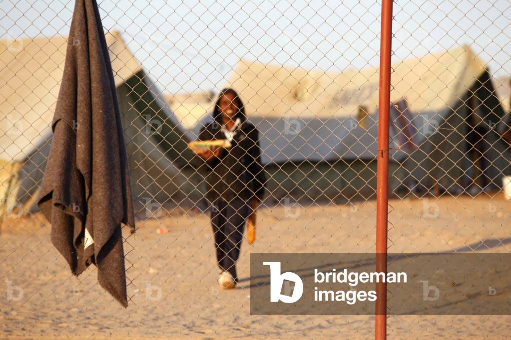 Eritrean refugee in Choucha camp, Ras Jedir, Tunisie