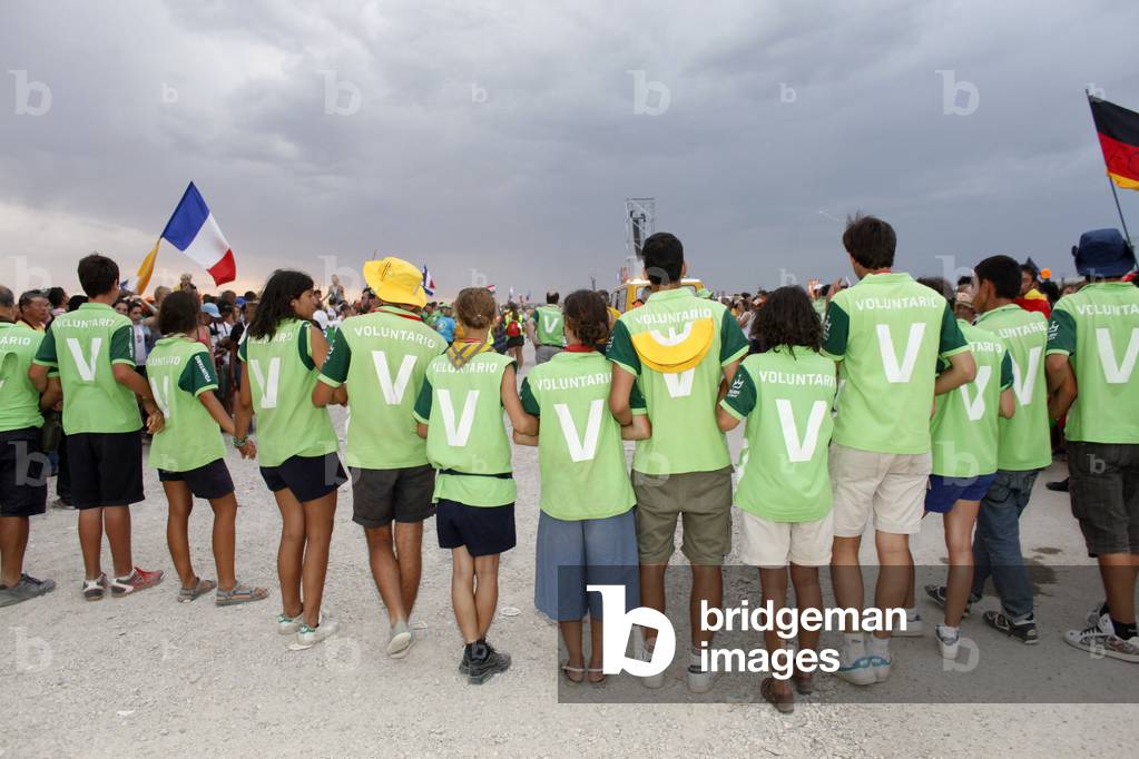 Volunteers at World Youth Day Madrid Spain