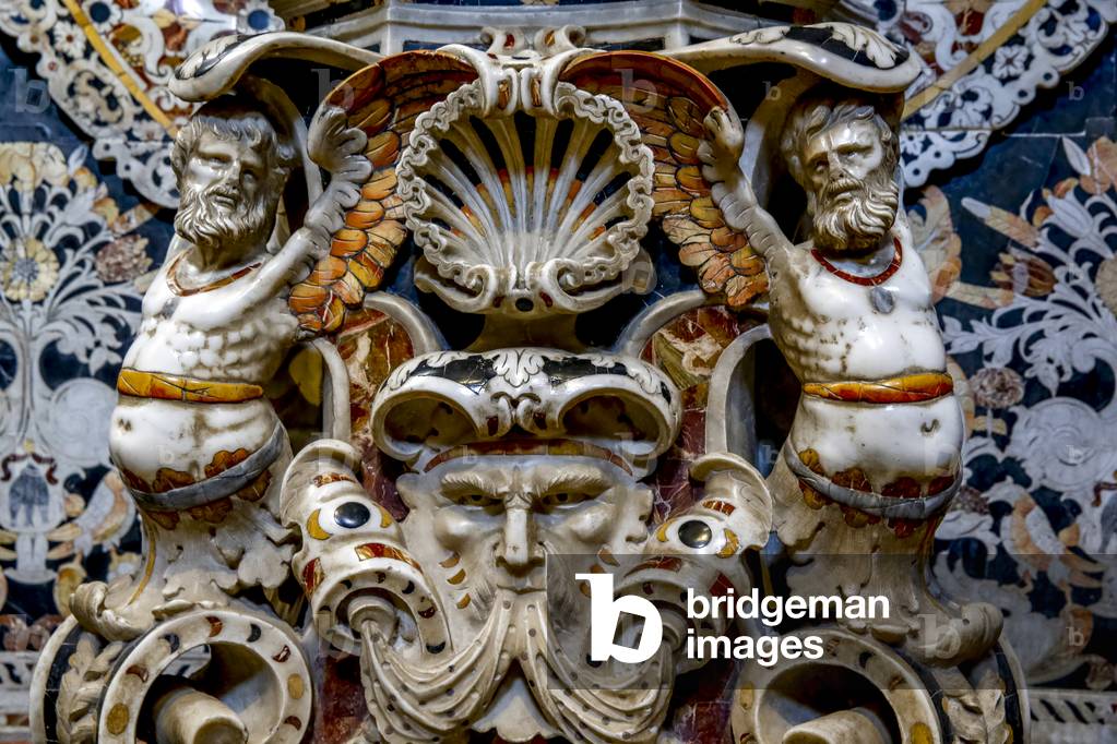 Santa Maria Nuova cathedral, Monreale, Sicily, Italy. Crucifix chapel. Sculptures. (photo)