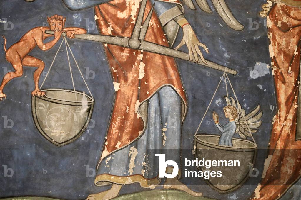 Saint-Pierre-le-Jeune Protestant Church, The last Judgement Fresco, Strasbourg, France.