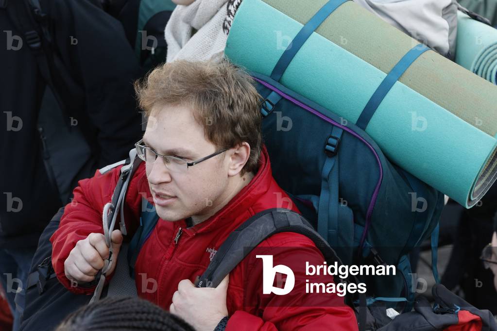 Italy, Lazio, Roma : Arrival of pilgrims, European Meeting of Taize Community