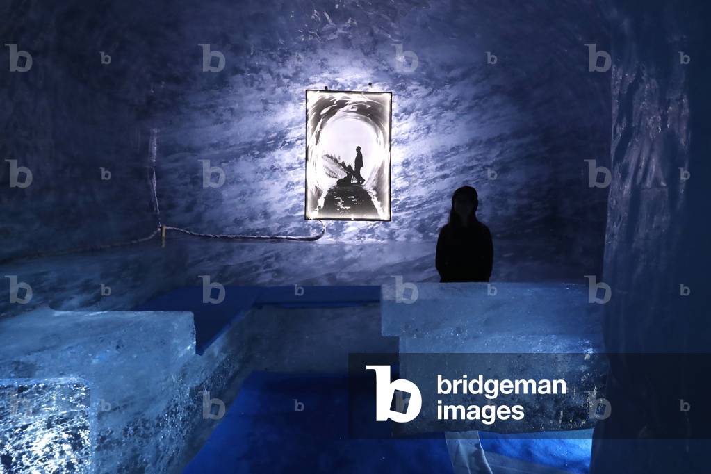 French Alps, Mont Blanc massif, Mer de Glace Glacier Ice Cave,  Chamonix, France,  2018 (photo)