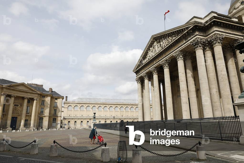 The Pantheon in Paris, France during lockdown, 2020 (photo)