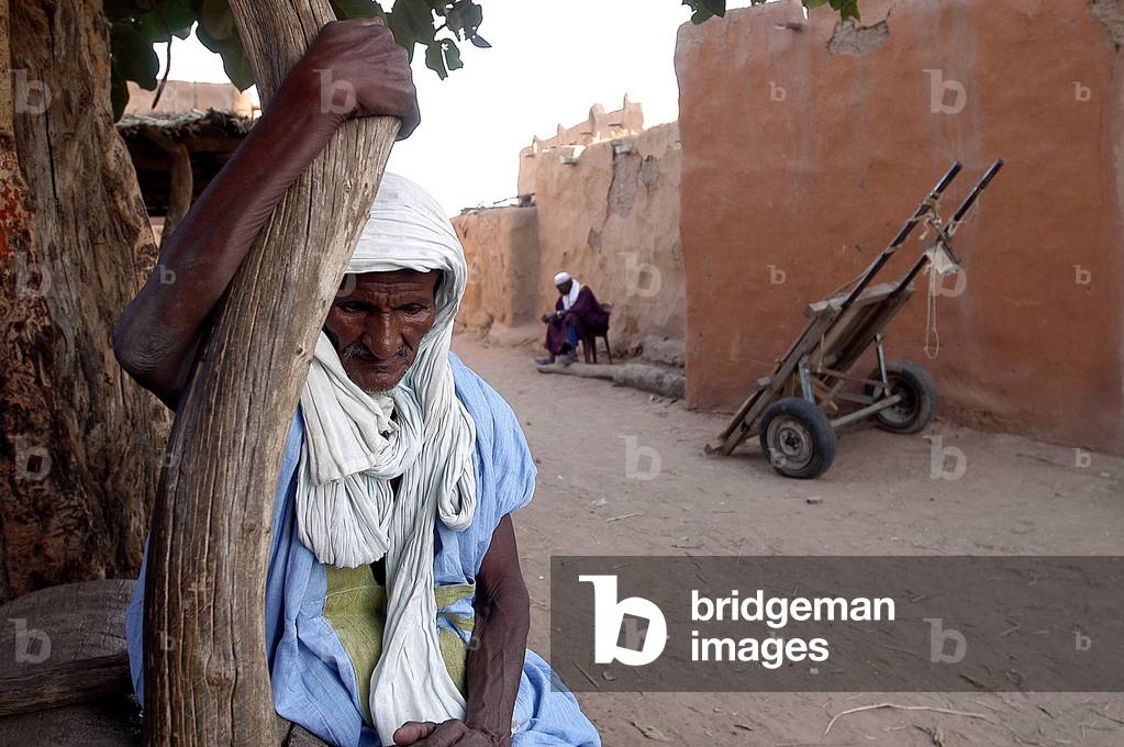 Farmer who lost his crop to locusts, Boully, Mauritanie