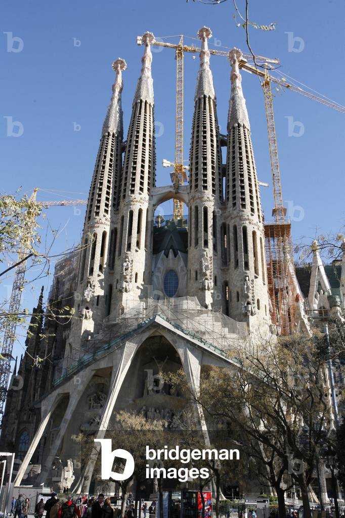 Sagrada FamiliaChrist's Passion sculptures by Josep Maria Subirachs, Barcelona, Spain