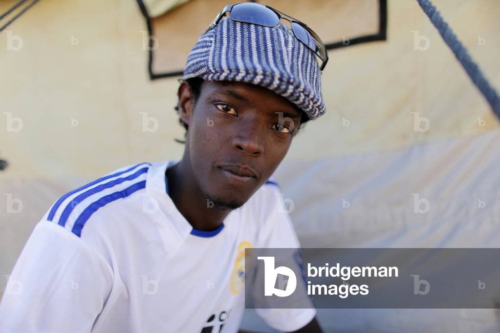 Somali refugee in Choucha camp, Ras Jedir, Tunisie