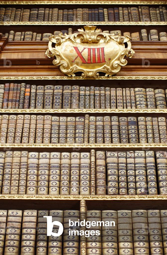 Library at the Abbey of Melk, Melk, Austria