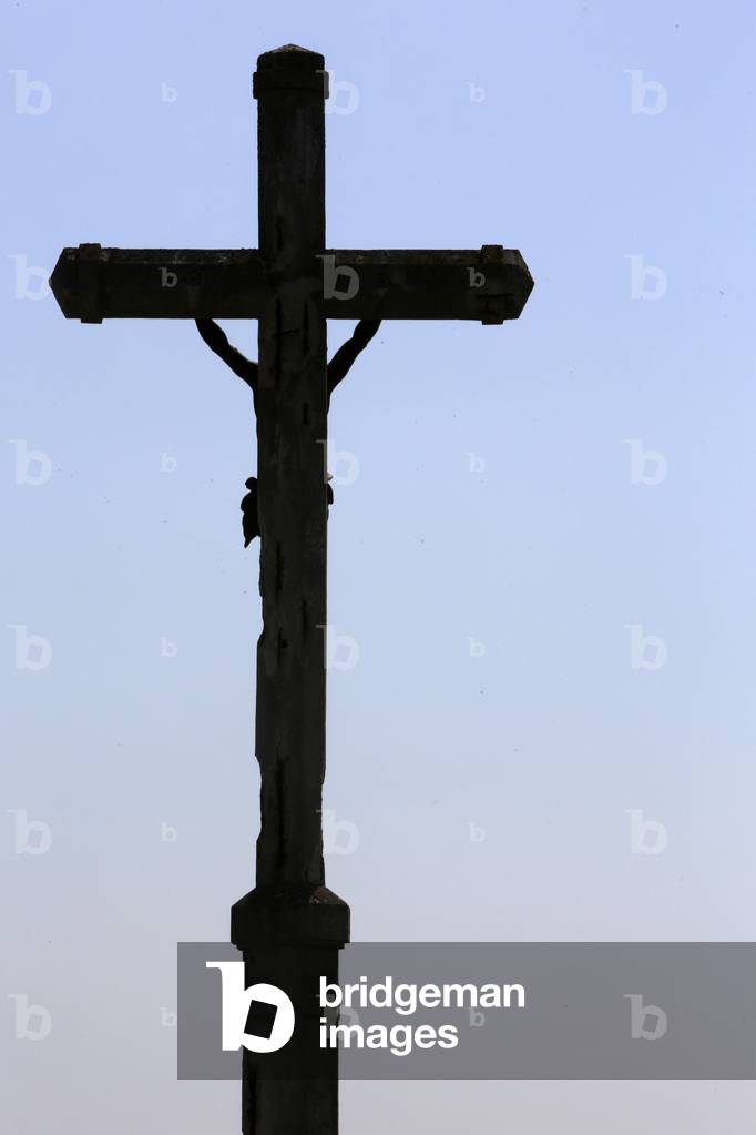 Silhouette of a cross, Honfleur, France
