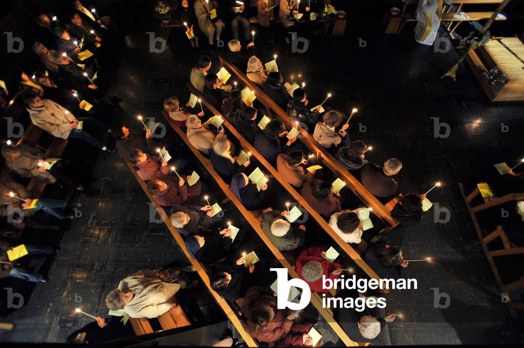Easter vigil, Paris, France