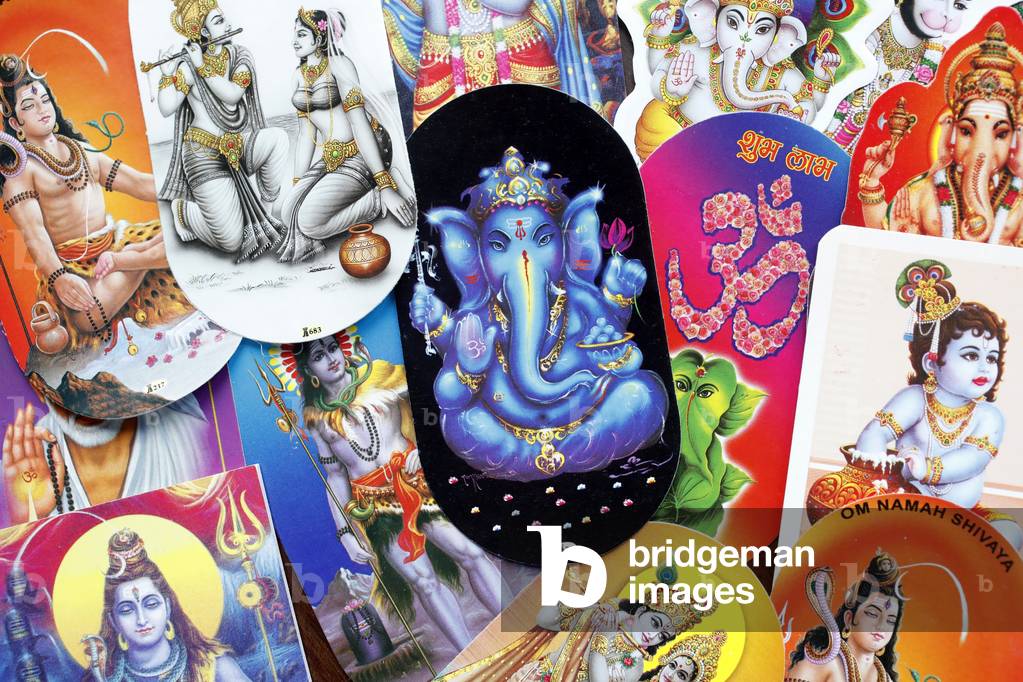 Hindu god images, Ganesh, Krishna, Radha, Shiva, 
, 2019 (photo)