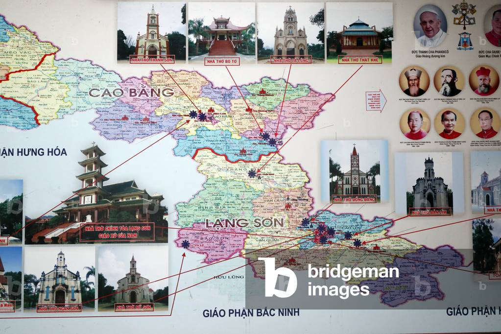 Catholic vietnamese church in north Vietnam, Lang Son, Vietnam (photo)