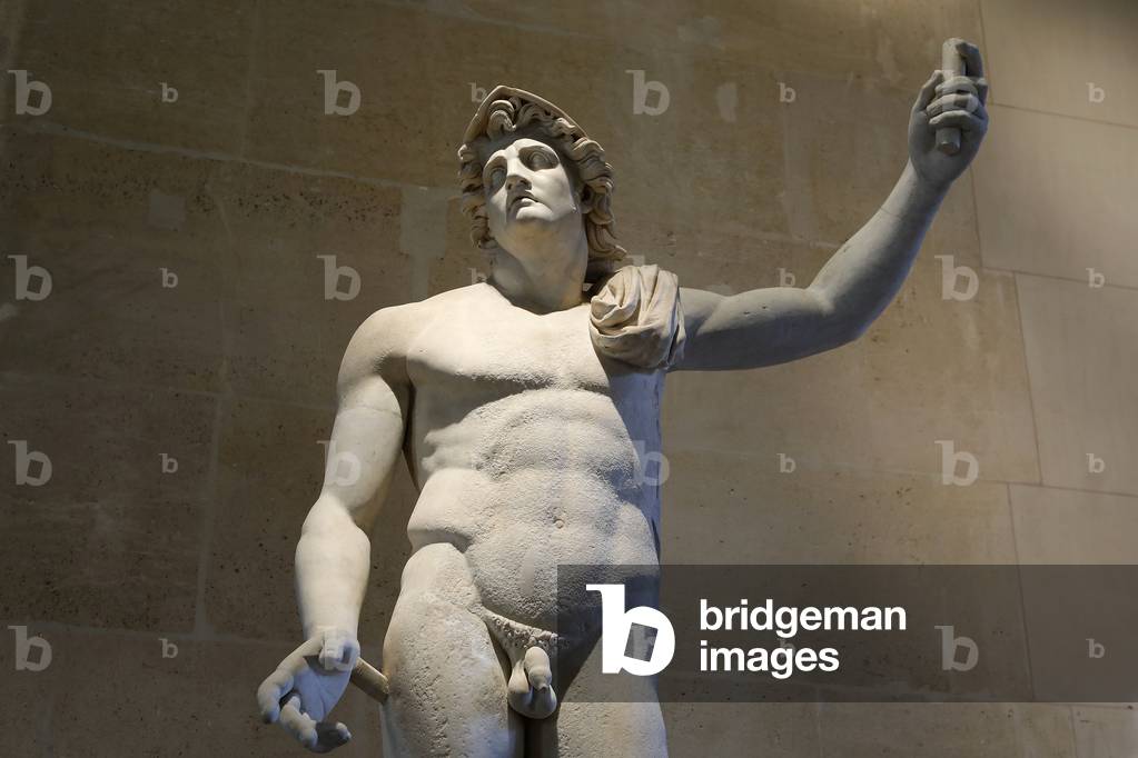 Louvre museum, Paris, France. Alexander the Great, marble, 2nd century.