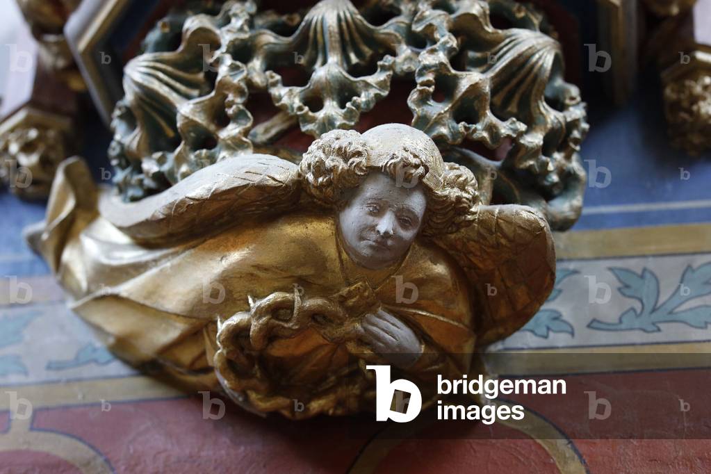 Jacques Coeur Palace, Bourges, France. Sculpture in the chapel