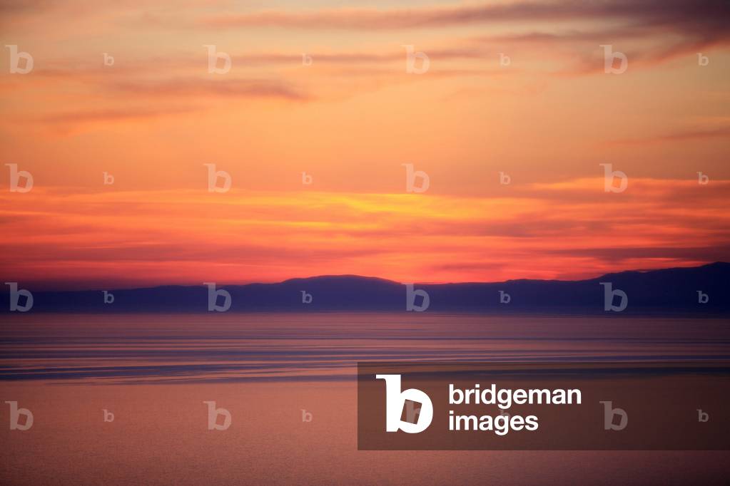 Sunset on the Aegean sea Grece
