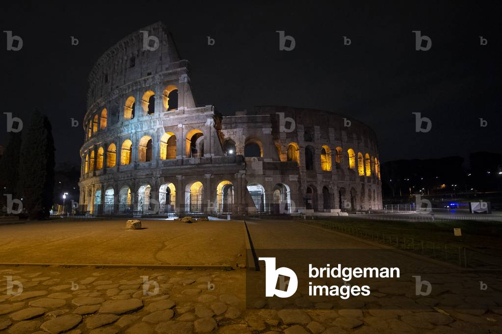 The Colosseum, Rome as Italy shut all stores except pharmacies and food shops in a desperate bid to halt the spread of the coronavirus in the country, 2020 (photo)