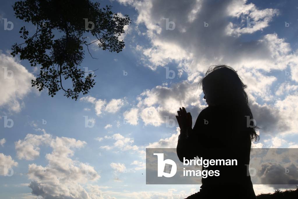 Woman Praying, Saint-Sauveur en Puisaye, France