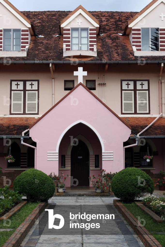 Old French church - Domaine de Marie Church in Dalat. Vietnam