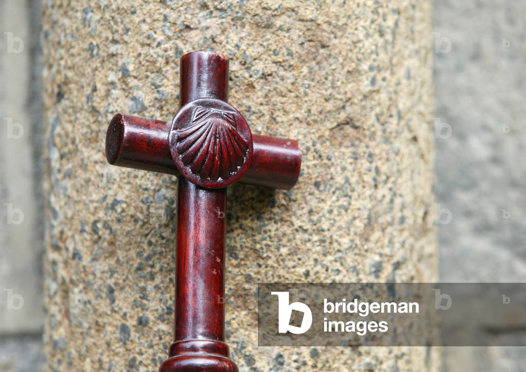 Pilgrim's walking stick Le Puy en Velay France