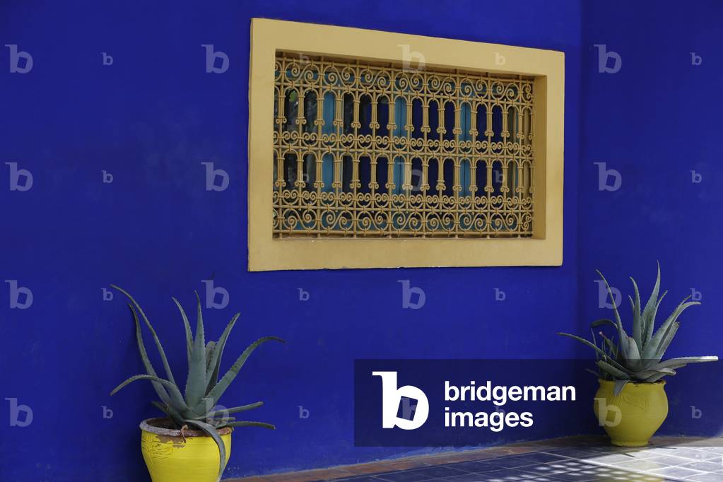 Majorelle Gardens, Window, Marrakech, Morocco