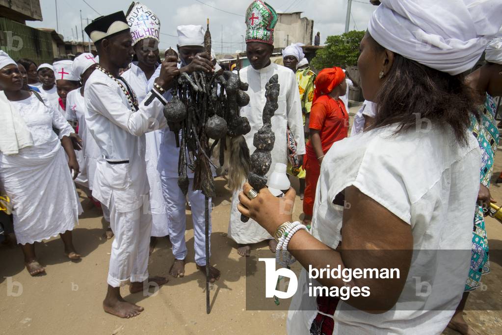 Voodoo cult in Cotonou, Benin (photo)