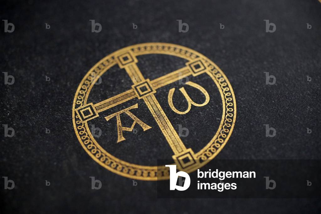 The Greek letters alpha and omega as christian symbols, Strasbourg, France.